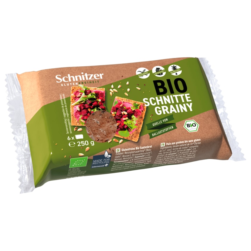 Schnitzer Bio Grain Mix Bread glutenfrei 250g